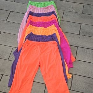 Orange and Purple Capri Pants for Active Comfort‎
